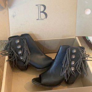 Liberty Black Gypsy Peep Toe Bootie